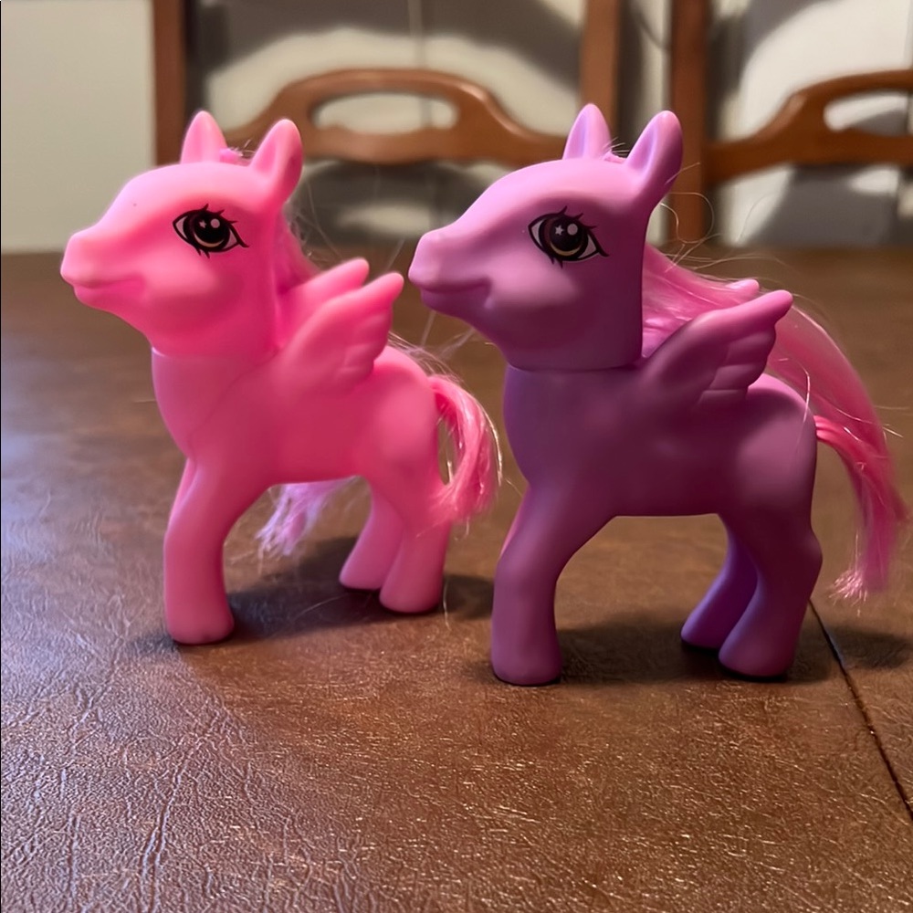 My Little Pony Pink and Purple Toy Ponies